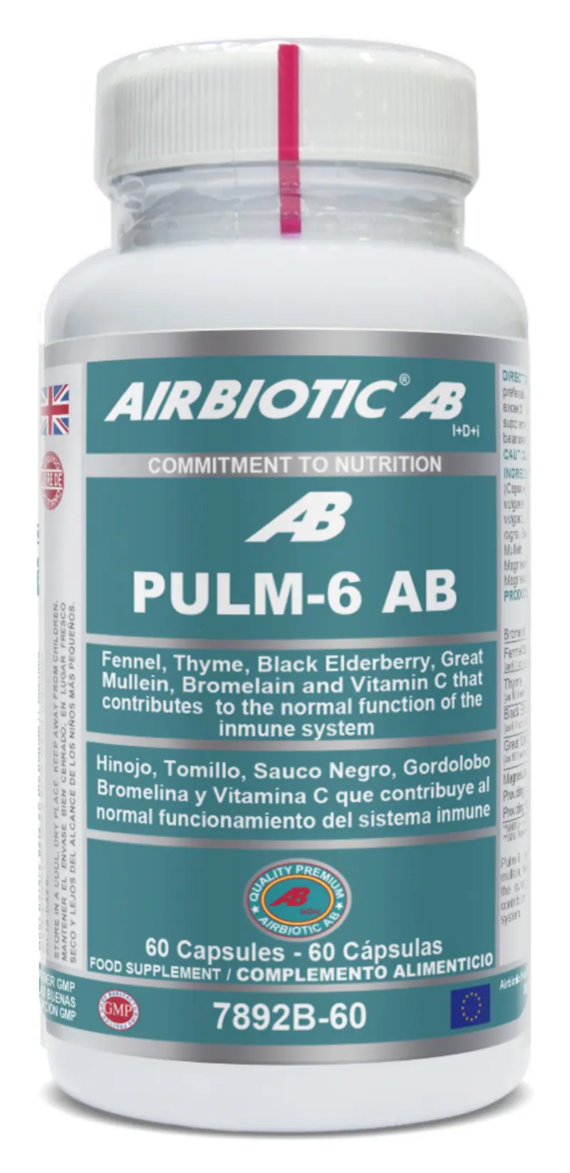 PULM-6 AB · Airbiotic · 60 cápsulas