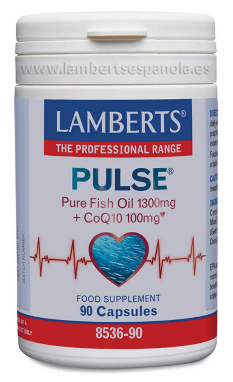 Pulse - Omega 3 + Q10 · Lamberts · 90 cápsulas