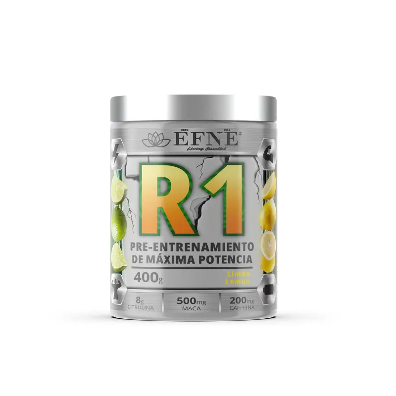 R1 Pre Workout Máxima Potencia Efne Limón
