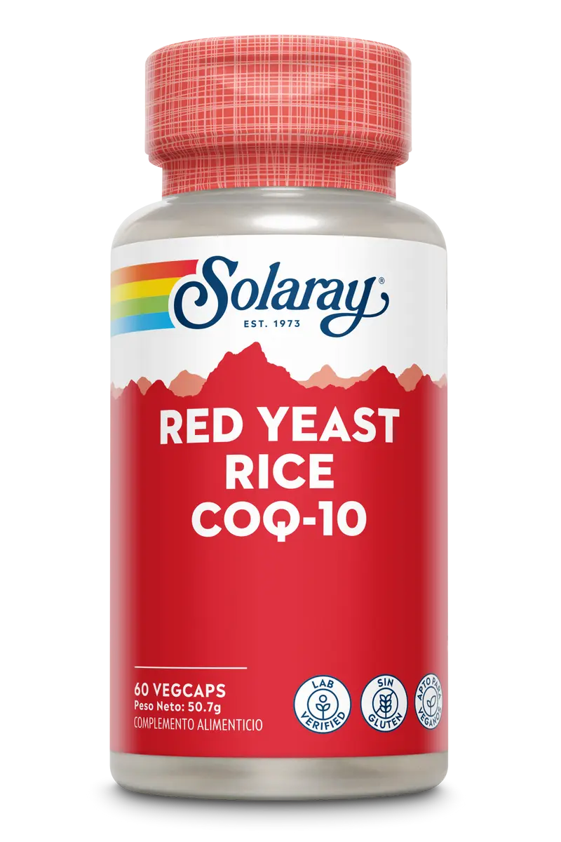 Red Yeast Rice Plus CoQ10 · Solaray · 60 cápsulas