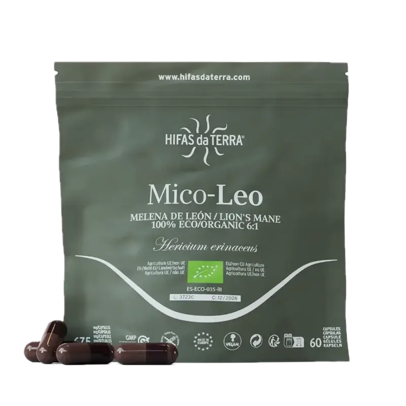 Refill Mico-Leo · Hifas da Terra · 60 cápsulas