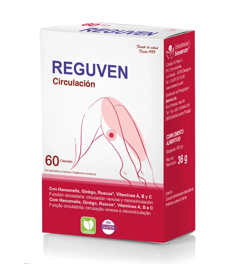 Reguven Circulación · Bioserum · 60 cápsulas
