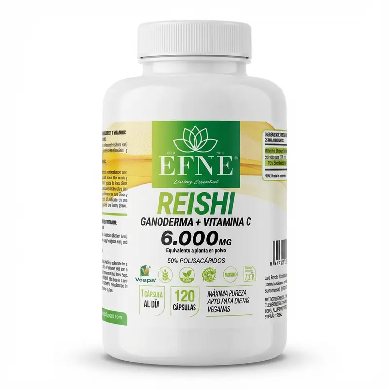 Reishi Ganoderma 6.000mg + Vitamina C Efne