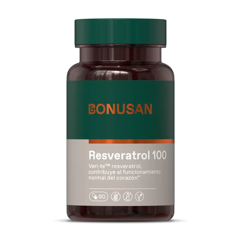 Resveratrol 100 mg · Bonusan · 60 cápsulas