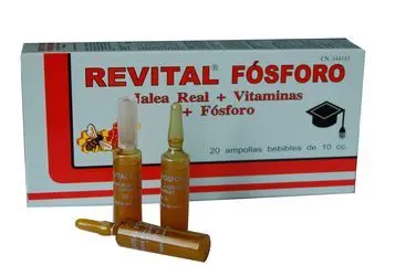 Revital Fósforo · Pharma OTC · 20 ampollas