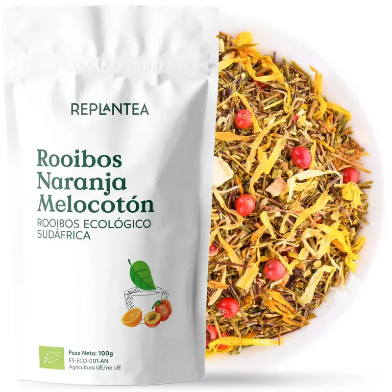 Rooibos Naranja Melocotón Ecológico 100g