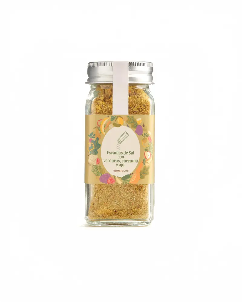Salero Verduras, Cúrcuma Y Ajo