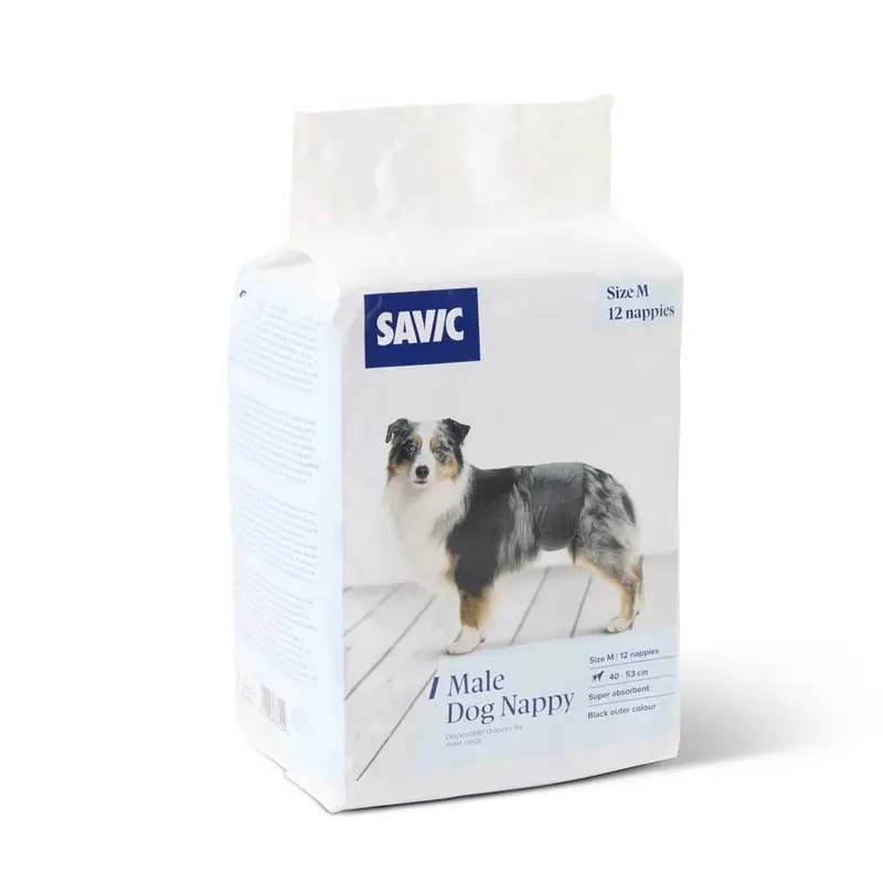 Savic 12 Pañales Perro Macho M 40-53cm