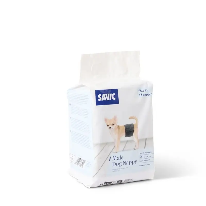 Savic 12 Pañales Perro Macho Xs 20-26cm