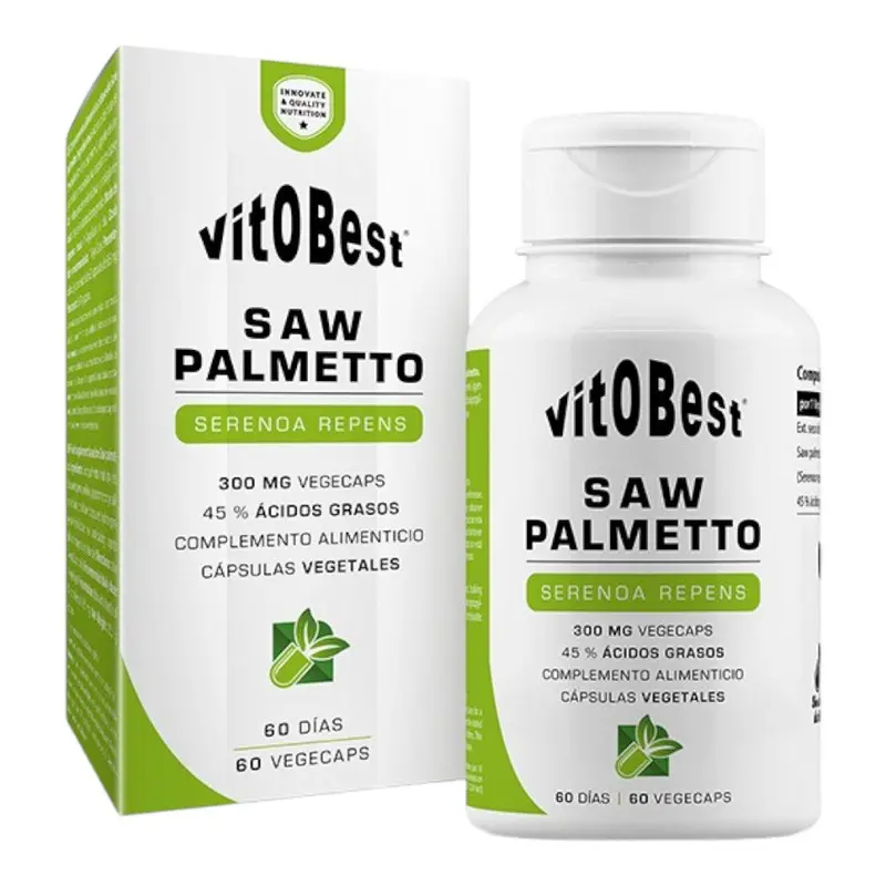 Saw Palmeto - 60 Cápsulas Vegetales - Prostata - Vitobest