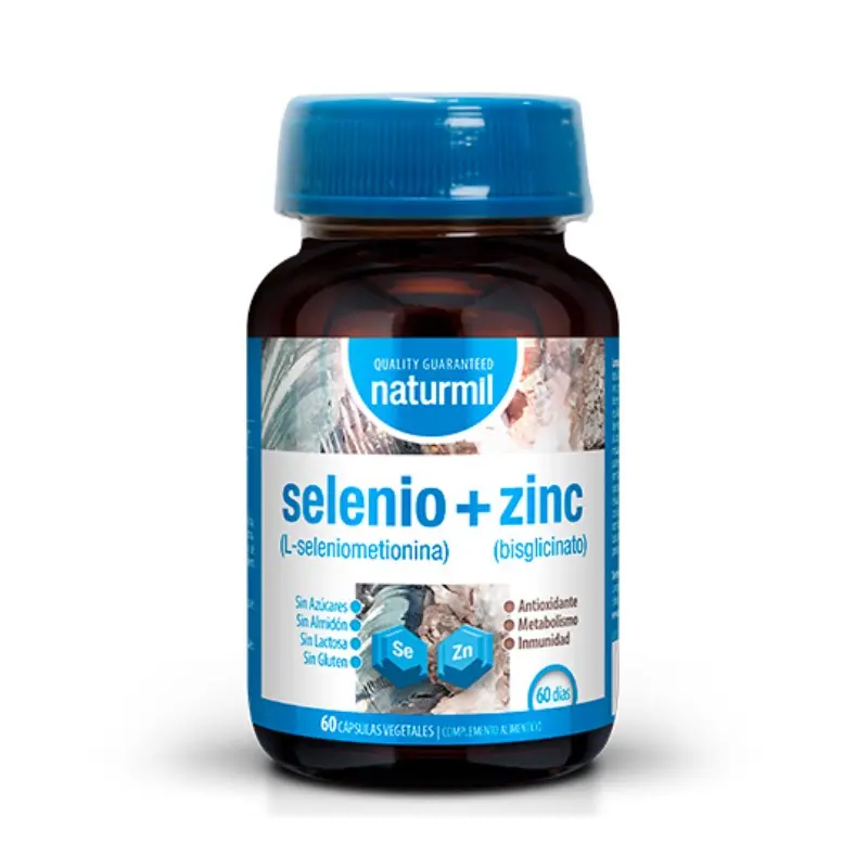 Selenio y Zinc · Naturmil · 60 cápsulas