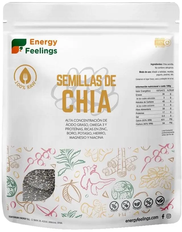 Semillas de Chía · Energy Feelings · 1 kg