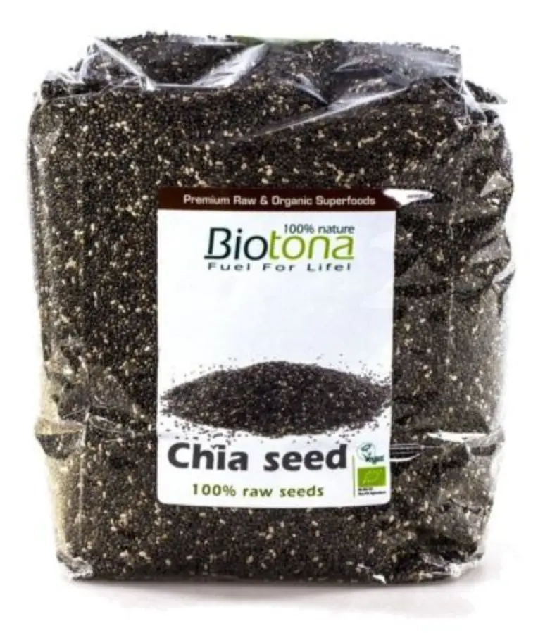 Semillas de Chia Negra · Biotona · 1.000 gramos
