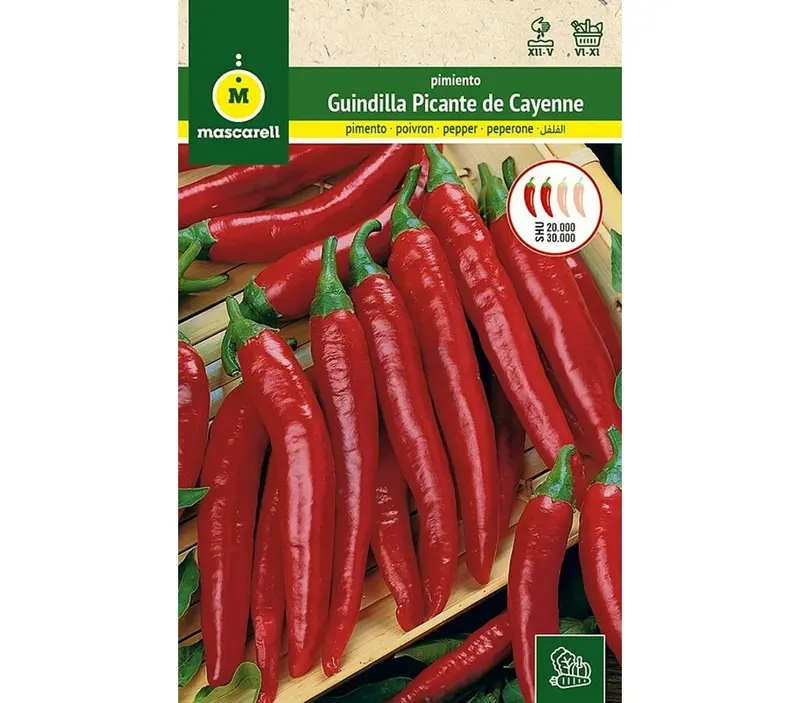 Semillas Pimiento Cayenne Picante