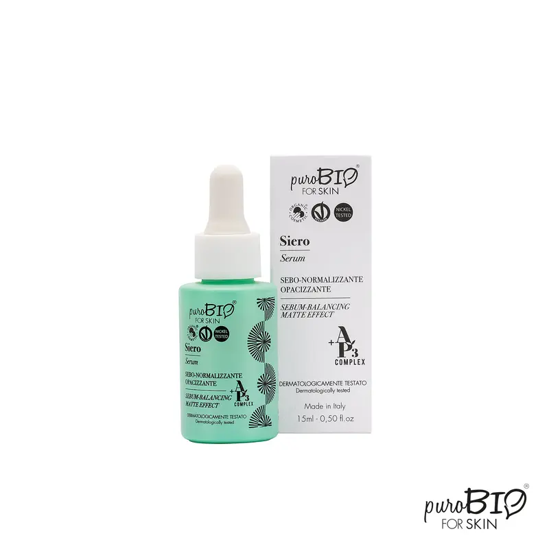 Sérum Facial Equilibrante Efecto Mate Purobio 15 ml