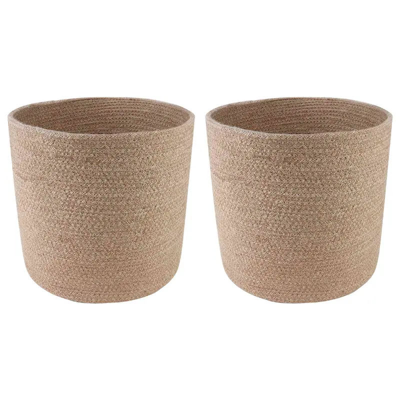 Set De Macetas De Planta 2 Uds. Natural Ø 28 X 28 Cm