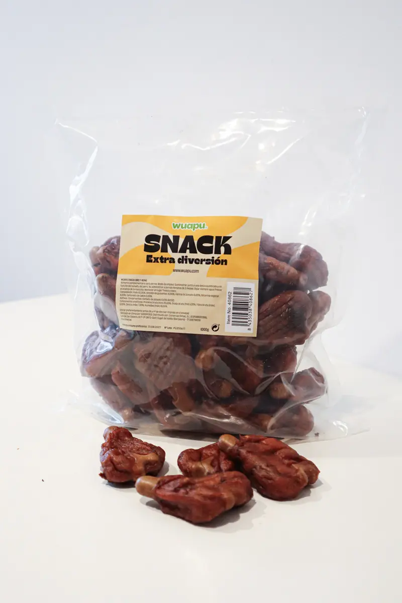 Snack Barbacoa Para Perro T-bone Wuapu (1kg-50ud)
