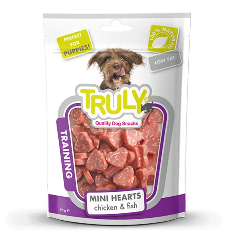 Snack Training Para Perro En Mini Corazones 12 Bolsas X 90 Gr