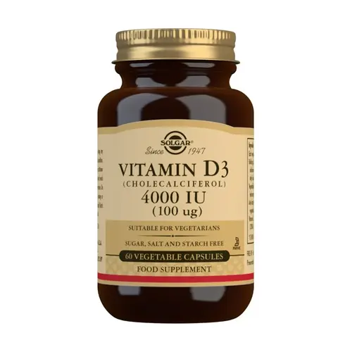 Solgar Vitamina D3 4000 IU - Cápsulas Vegetales