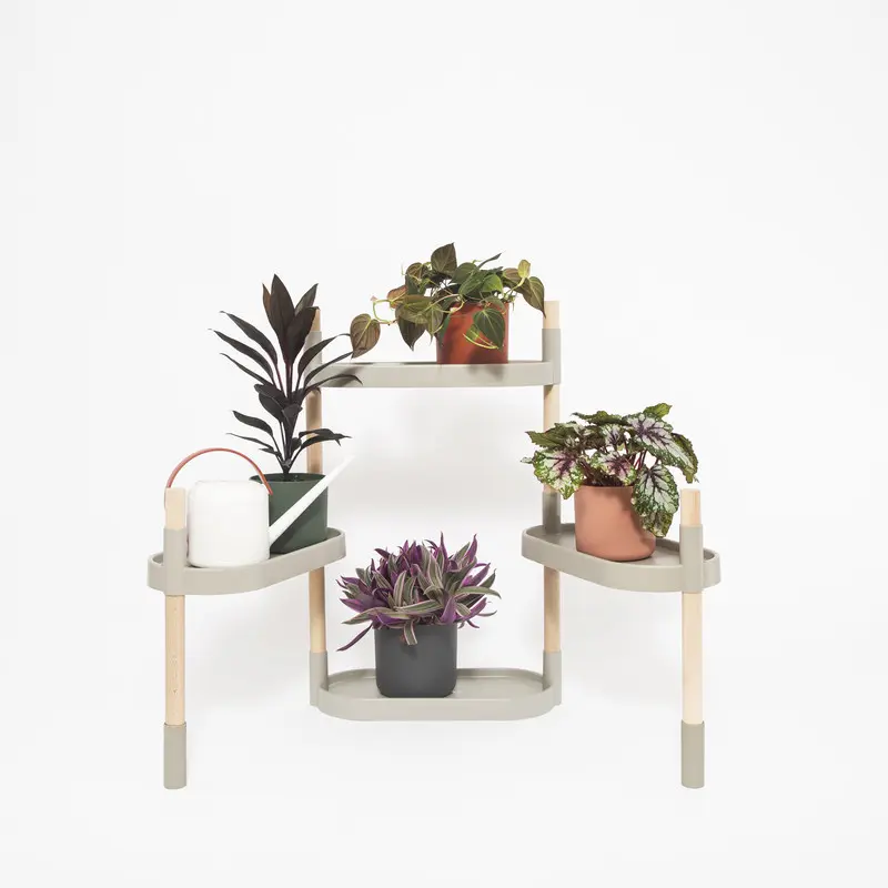 Soporte Modular Citysens De 4 Bandejas Gris Claro