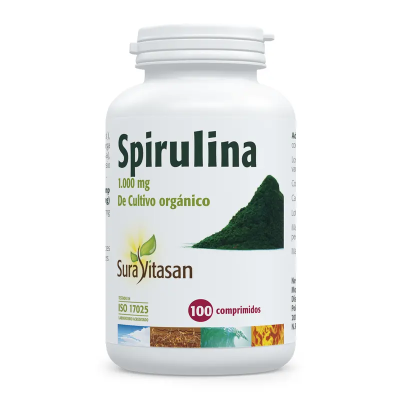 Spirulina · Sura Vitasan · 100 comprimidos
