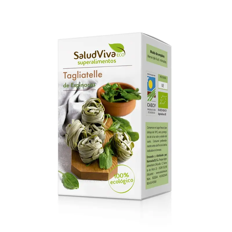 Tagliatelle con Espinaca · Salud Viva · 250 gramos