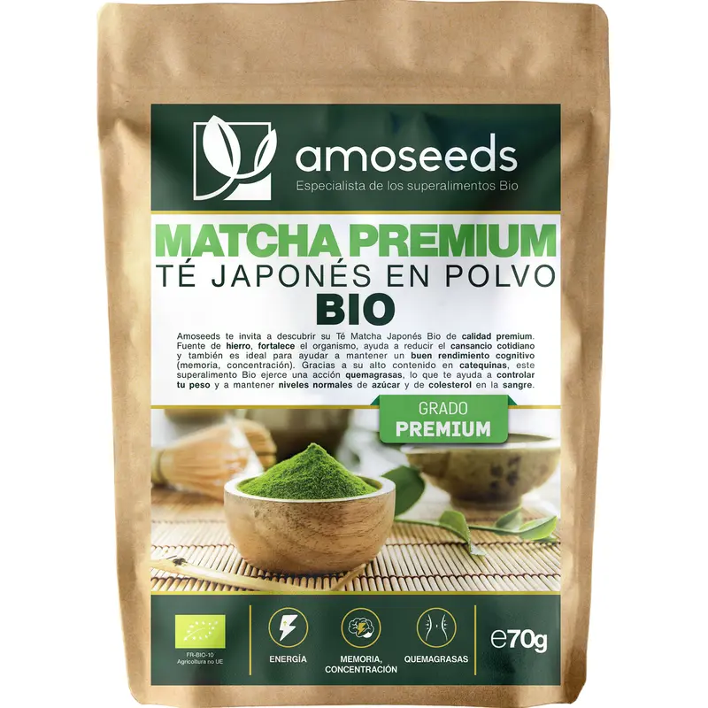 Té Matcha Japonés Premium Bio 70g