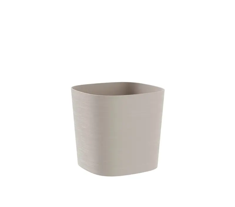 Teraplast Macetero De Plástico Reciclado Cuadrado Capri Cloud 19cm