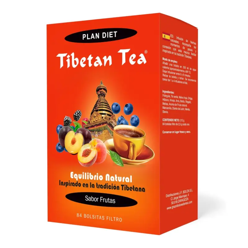 Tibetan Tea · Sabor Frutas · 84 bolsitas