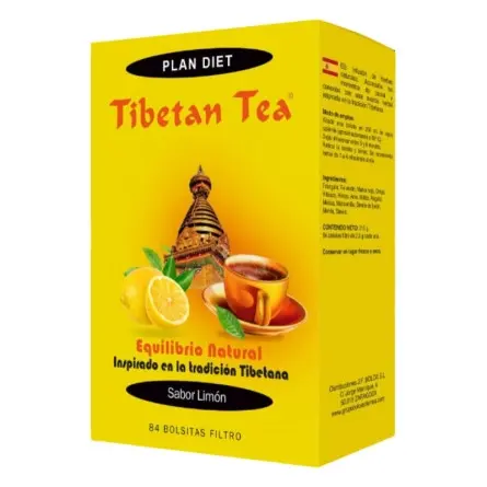 Tibetan Tea · Sabor Limón · 84 bolsitas