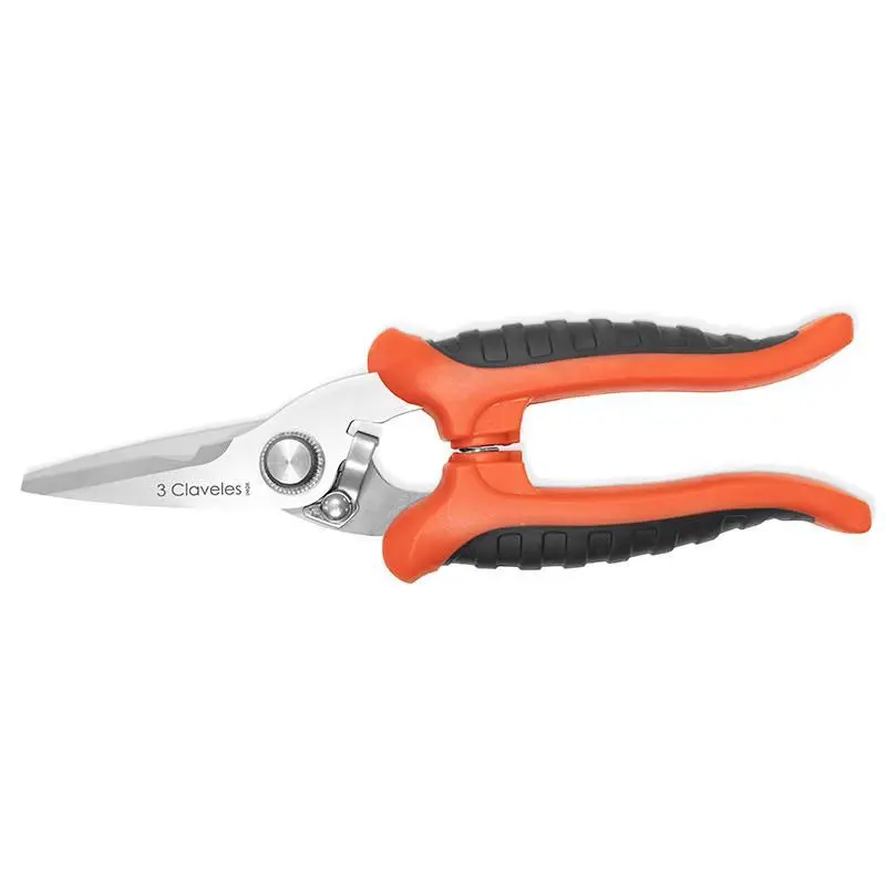 Tijera Cortatodo 3cl 7 Mango Aislante Profesional. Microdentada. 7-17,5cms.