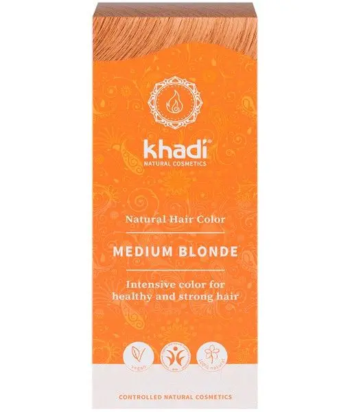 Tinte Vegetal Rubio Medio · Khadi · 100 gramos