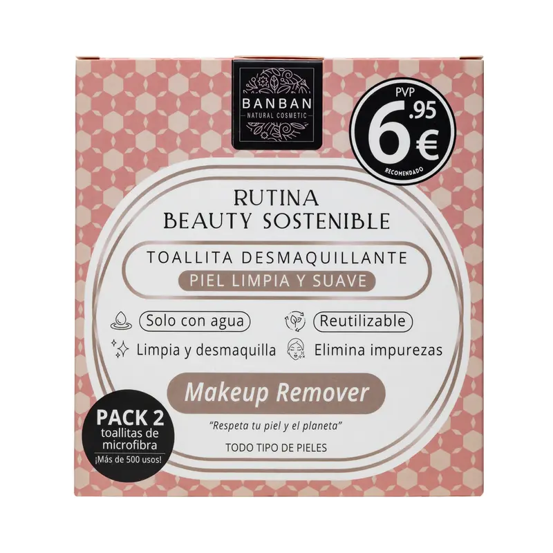 Toalla Desmaquillante Reutilizable 2ud Banban