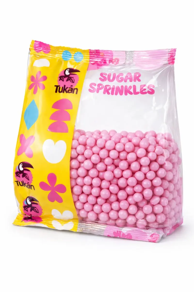 Topping Rosa Sugar Sprinkles 450g