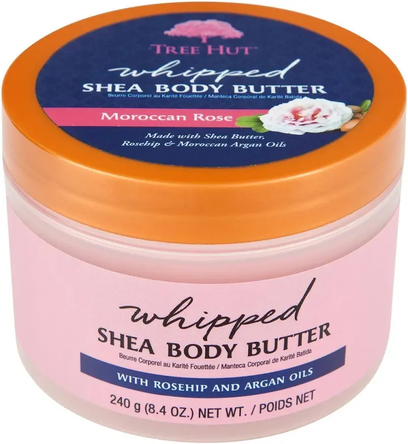 Tree Hut Manteca Corporal de Karité Batida con Rosa Marroquí - 510g