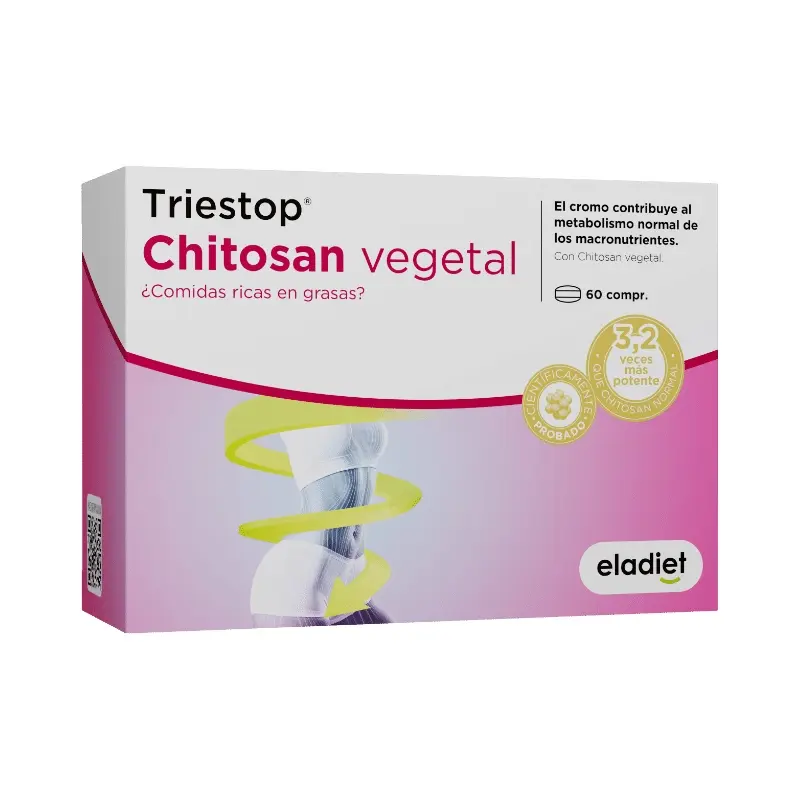 Triestop Chitosán Vegetal · Eladiet · 60 comprimidos