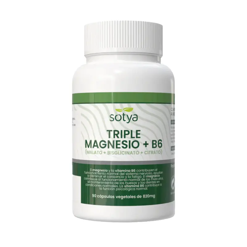 Triple Magnesio + B6 · Sotya · 90 cápsulas