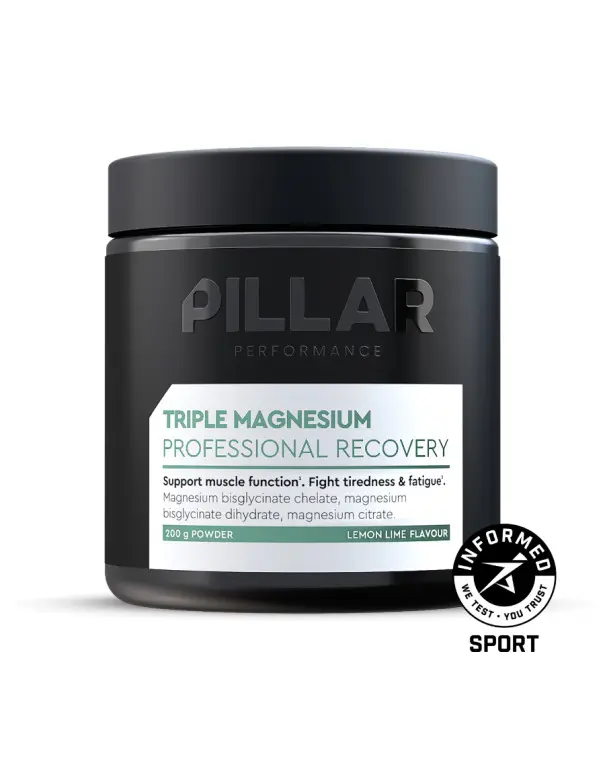 Triple Magnesium Lima-Limón · Pillar Performance · 200 gramos