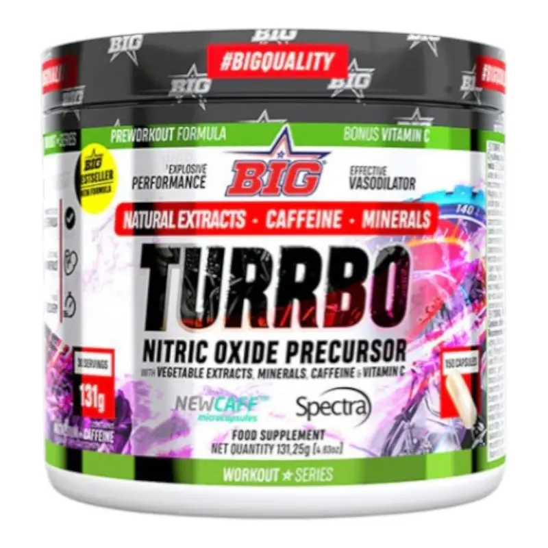 Turrbo - 150 Cápsulas - Pre Entreno - Big