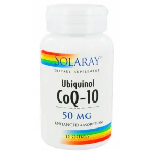 Ubiquinol 50 mg · Solaray · 30 cápsulas