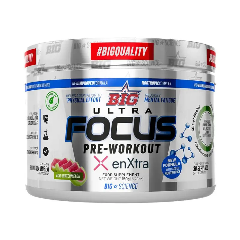 Ultra Focus - 150g - Acid Watermelon - Pre Entreno - Big