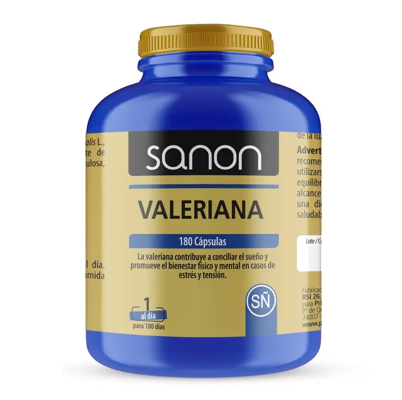 Valeriana · Sanon · 180 cápsulas