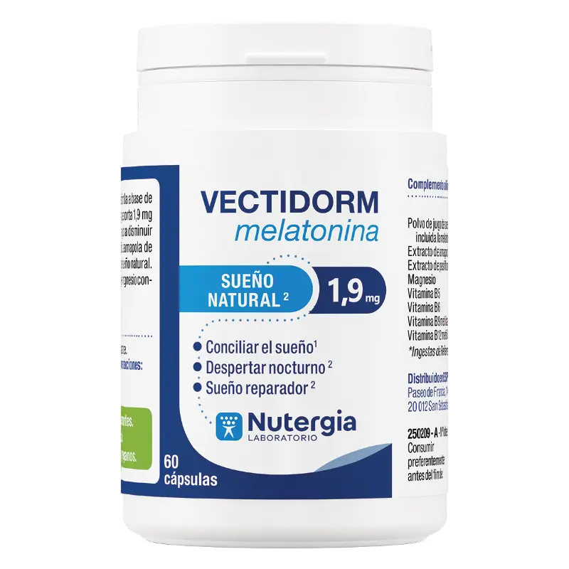 Vectidorm Melatonina 1,9 · Nutergia · 60 cápsulas