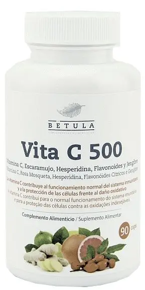 Vita C 500 · Betula · 90 cápsulas