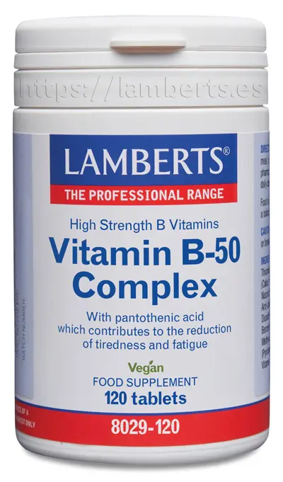 Vitamina B50 Complex · Lamberts · 120 comprimidos