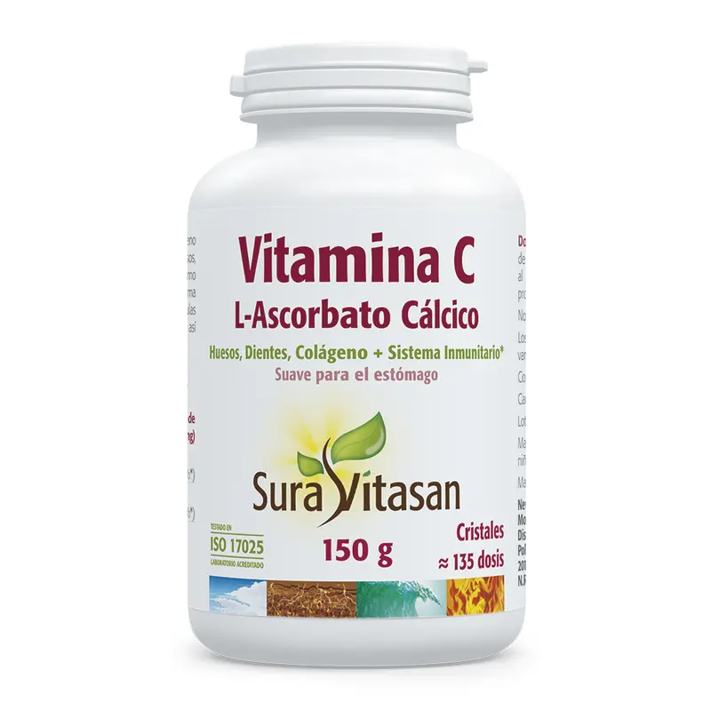 Vitamina C (L-Ascorbato Cálcico) · Sura Vitasan · 150 gramos
