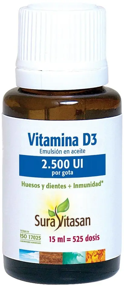 Vitamina D3 2.500 UI · Sura Vitasan · 15 ml