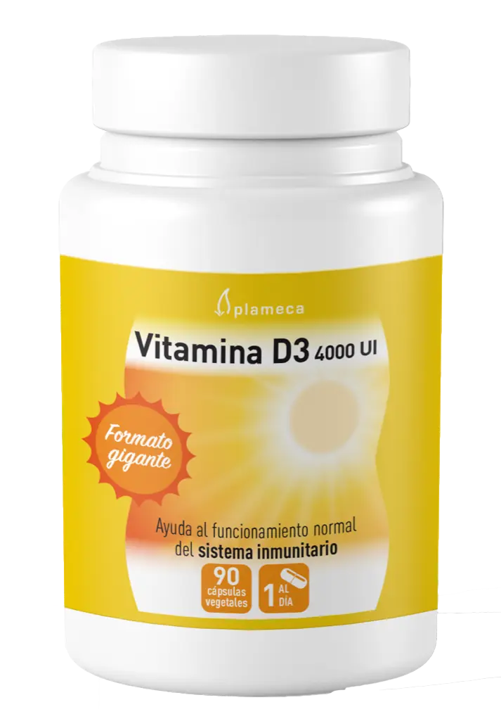 Vitamina D3 4.000 UI · Plameca · 90 cápsulas
