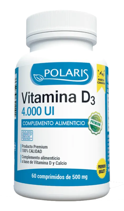 Vitamina D3 4.000 UI · Polaris · 60 comprimidos