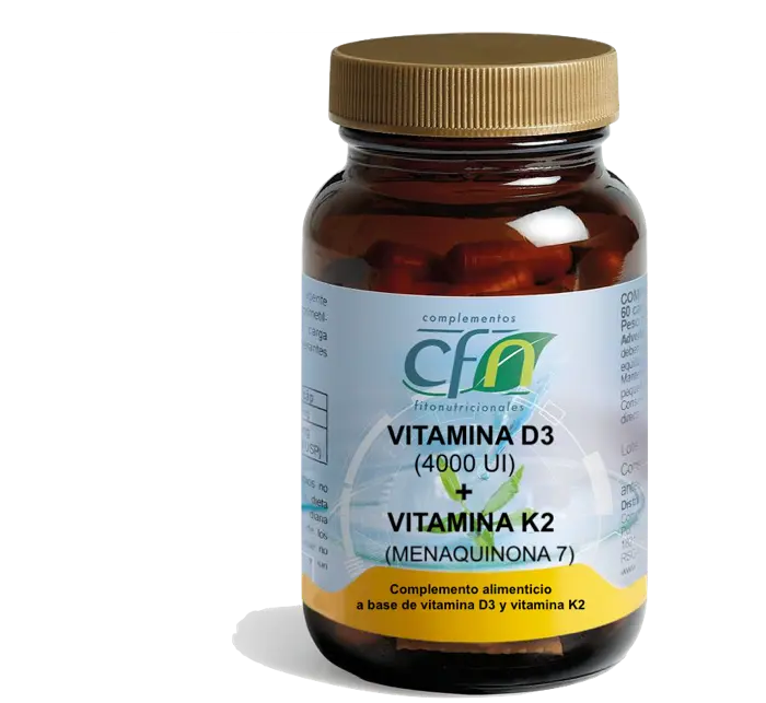 Vitamina D3 + Vitamina K2 · CFN · 60 cápsulas
